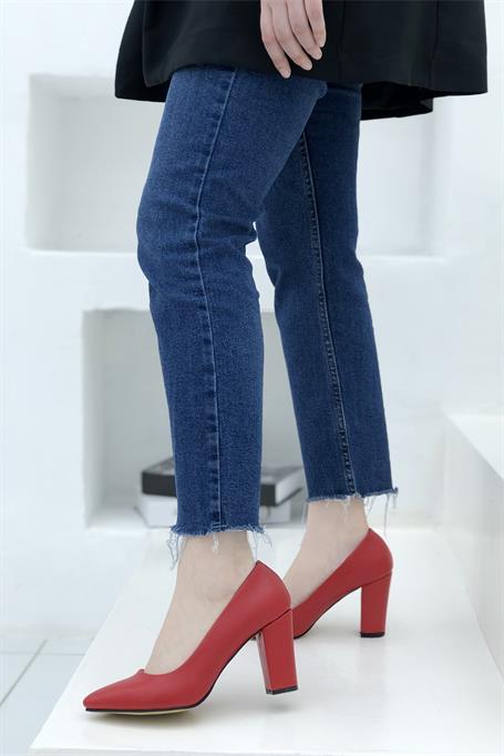 CARLA BELLA N-2600 Kadın Ayakkabı Kırmızı