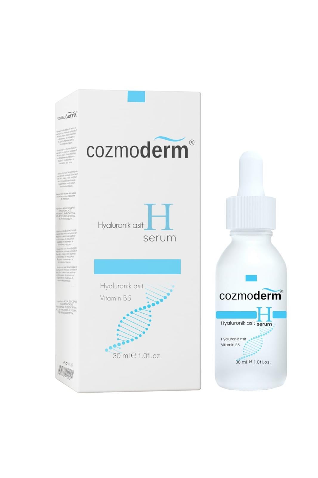 Cozmoderm Hyaluronik Asit Yaşlanma Karşıtı Nemlendirici Serum 30 ml