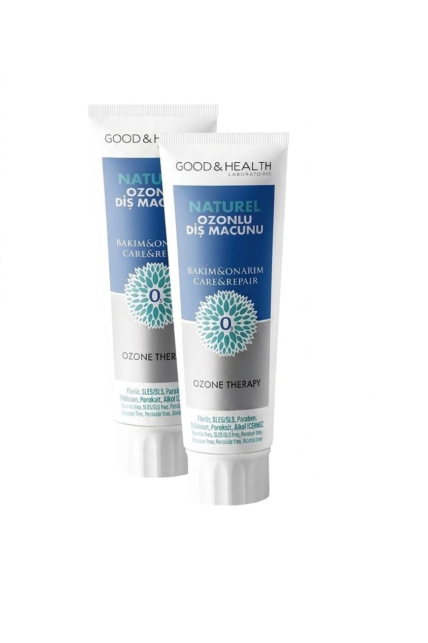 GOOD & HEALTH OZONE THERAPY FLORÜRSÜZ NATUREL OZONLU DİŞ MACUNU 100 ML SET 2'Lİ