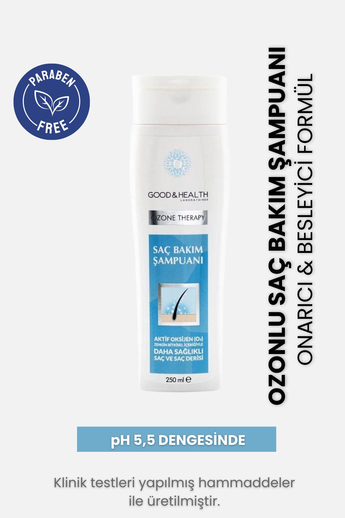GOOD & HEALTH OZONE THERAPY ONARICI SAÇ BAKIM ŞAMPUANI 250 ML