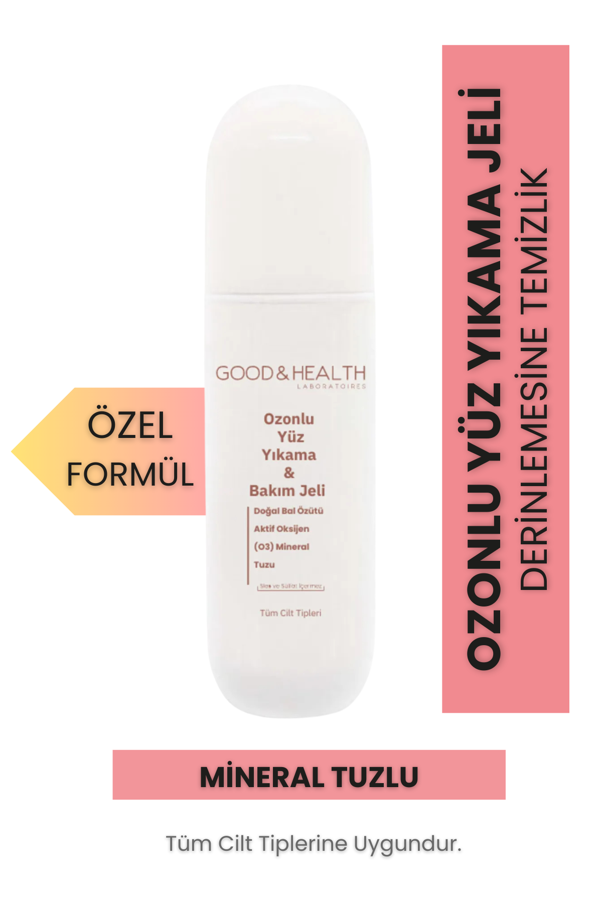 GOOD&HEALTH OZONE THERAPY OZONLU YÜZ YIKAMA VE BAKIM JELİ 200 ML