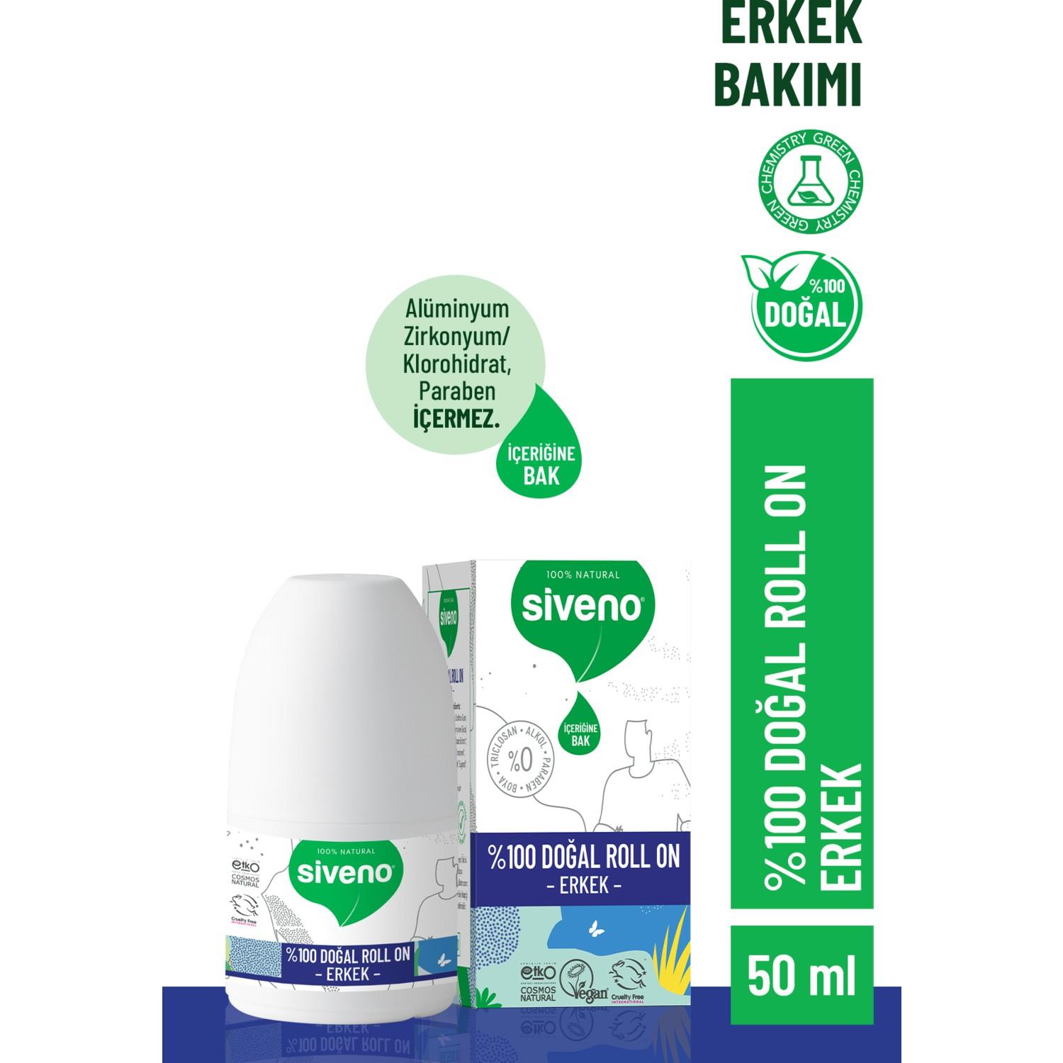 Siveno Doğal Roll On Erkek 50 ml
