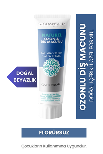 GOOD & HEALTH Ozone Therapy Florürsüz Beyazlatıcı Ozonlu Diş Macunu 100 ml