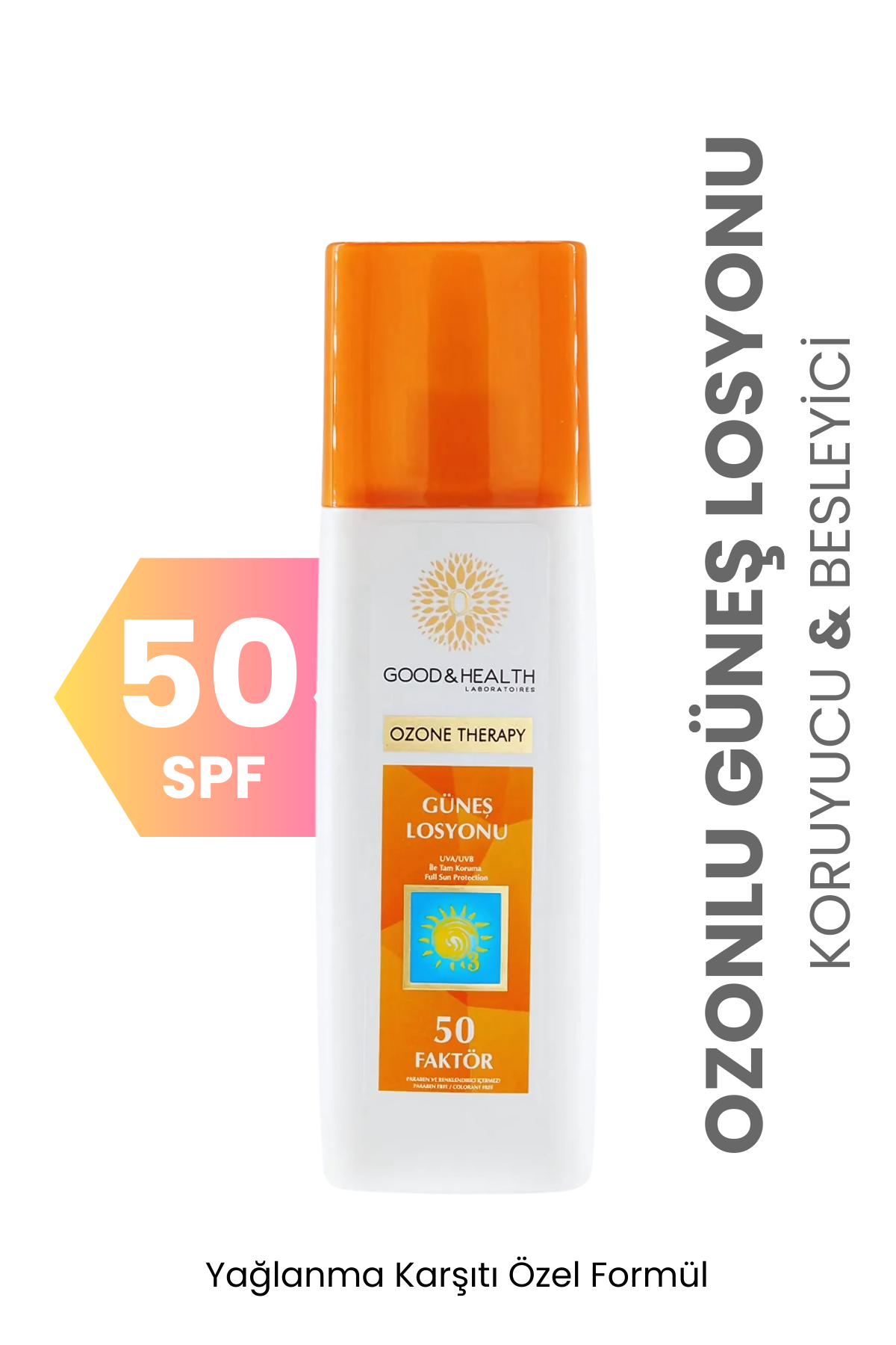 GOOD & HEALTH OZONE THERAPY 50 FAKTÖRLÜ GÜNEŞ KREMİ 200 ML