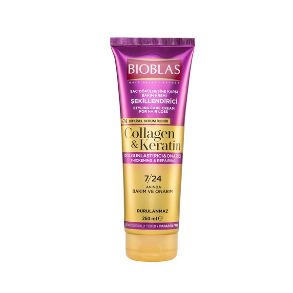 SAÇ DÖKÜLMESİNE KARŞI KOLAJEN+KERATIN ŞEKİLLENDİRİCİ BAKIM KREMİ