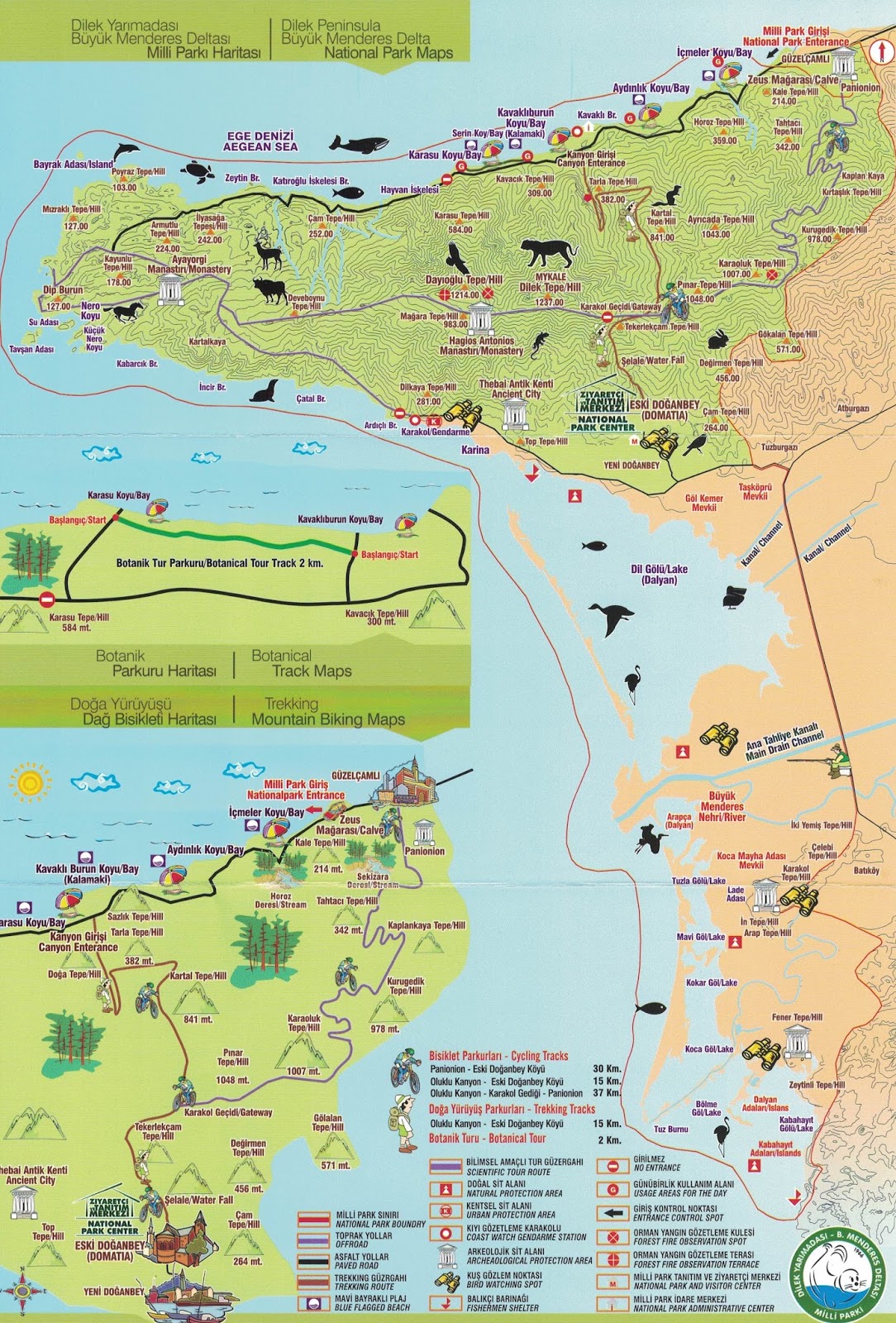 Dilek Yarımadası Harita