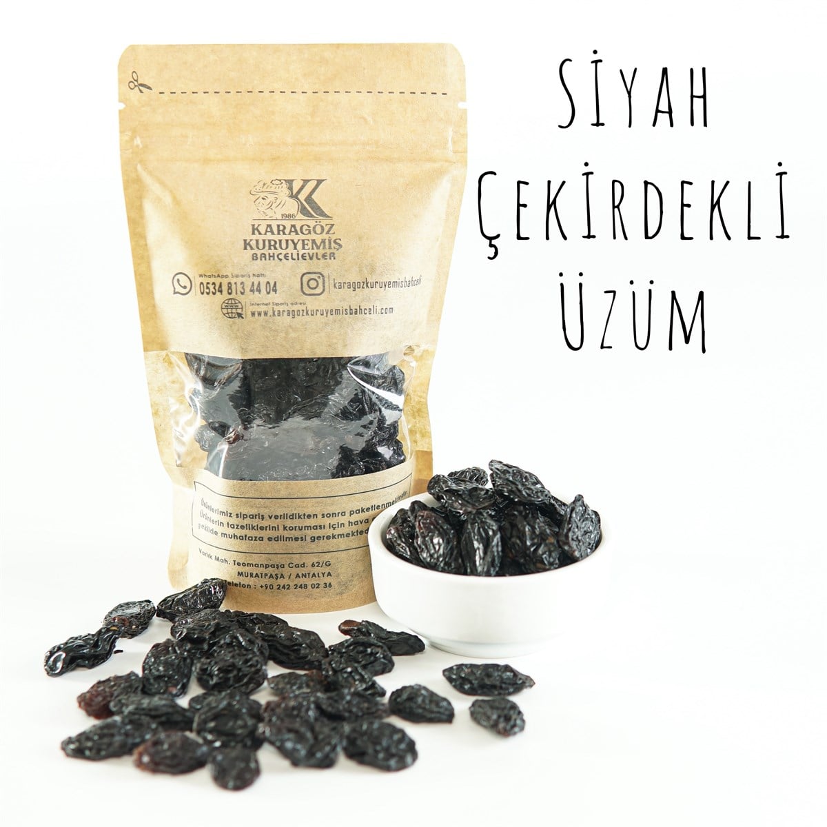 Siyah Çekirdekli Üzüm