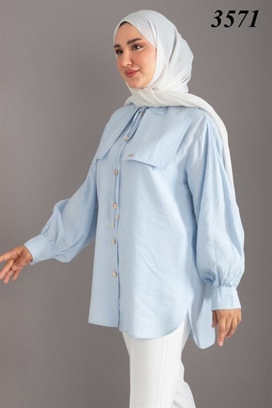 Tripen tesettür 3571 Yakalı tunik