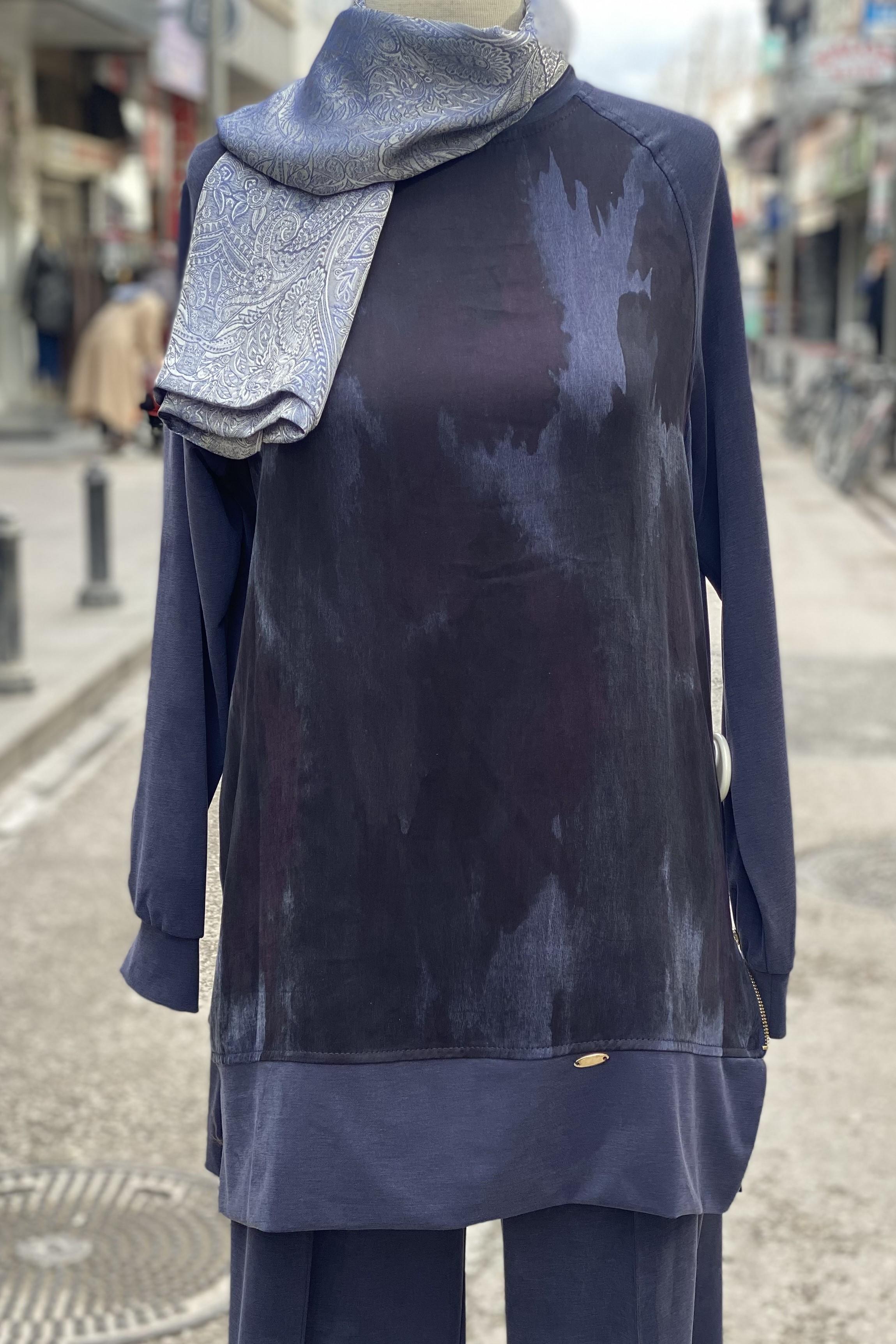 Tesettür 0124 Önü İpek Cupra Takım