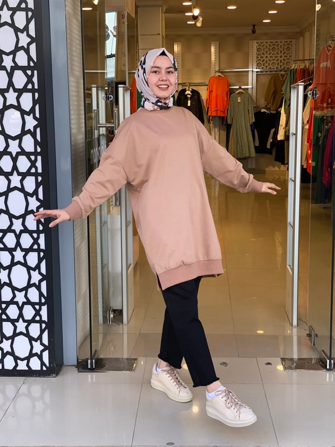 Tesettür -0644 Araboy Sade Spor Sweat