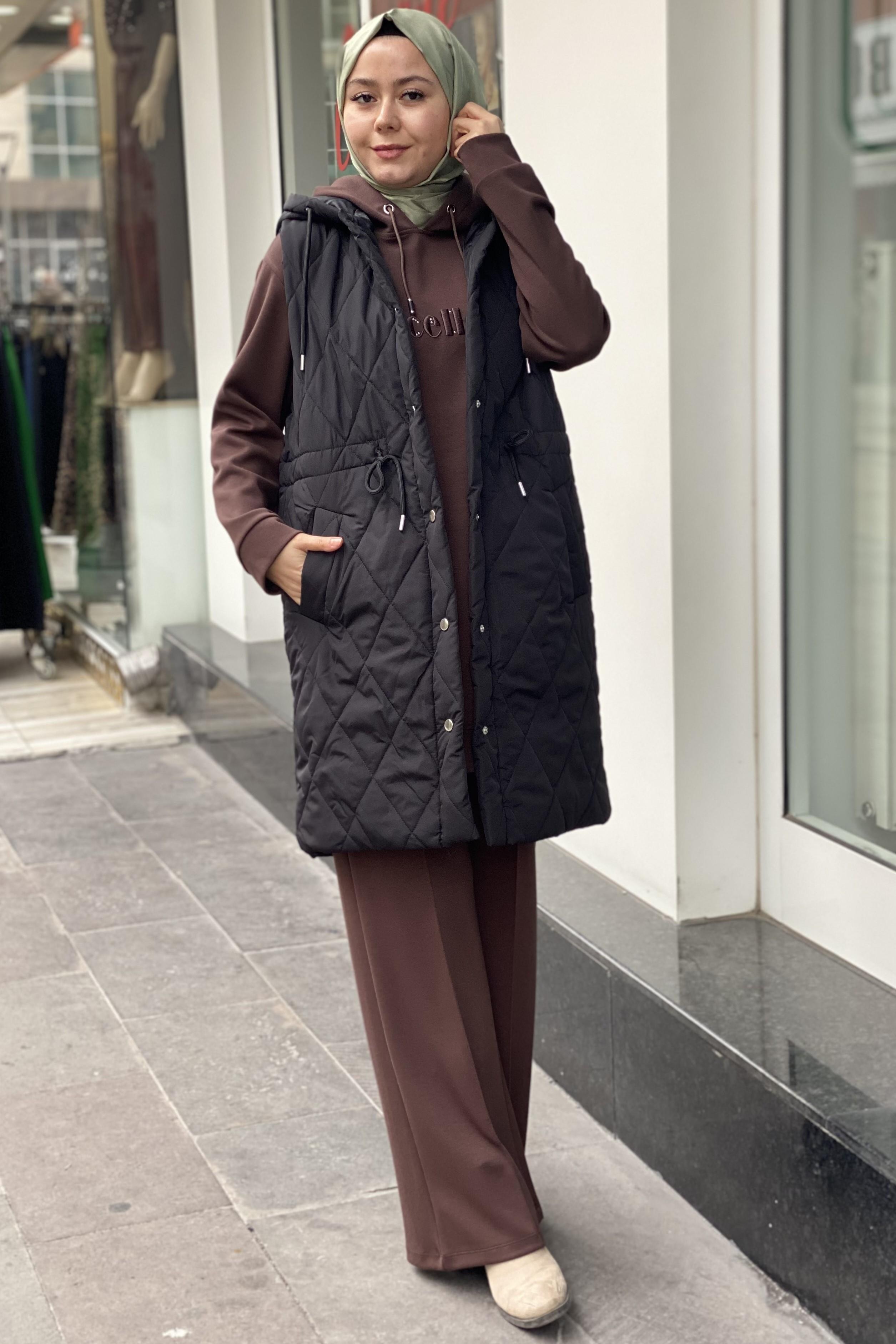 Tesettür 9072 Kapitone yelek