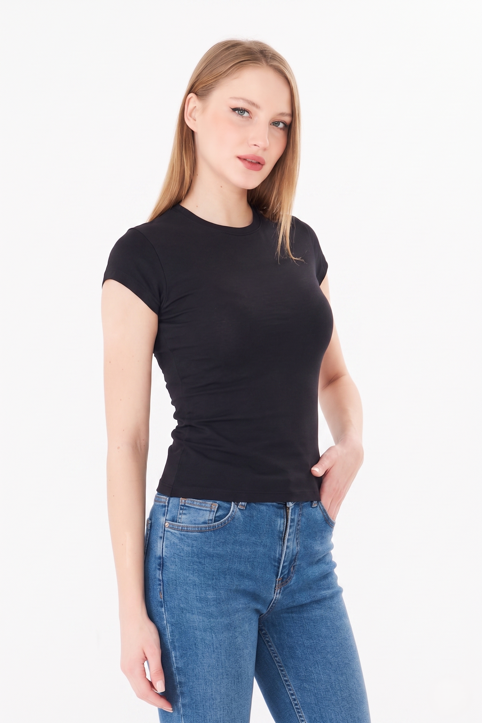 634 - B.Yaka Fitt T-Shirt Siyah