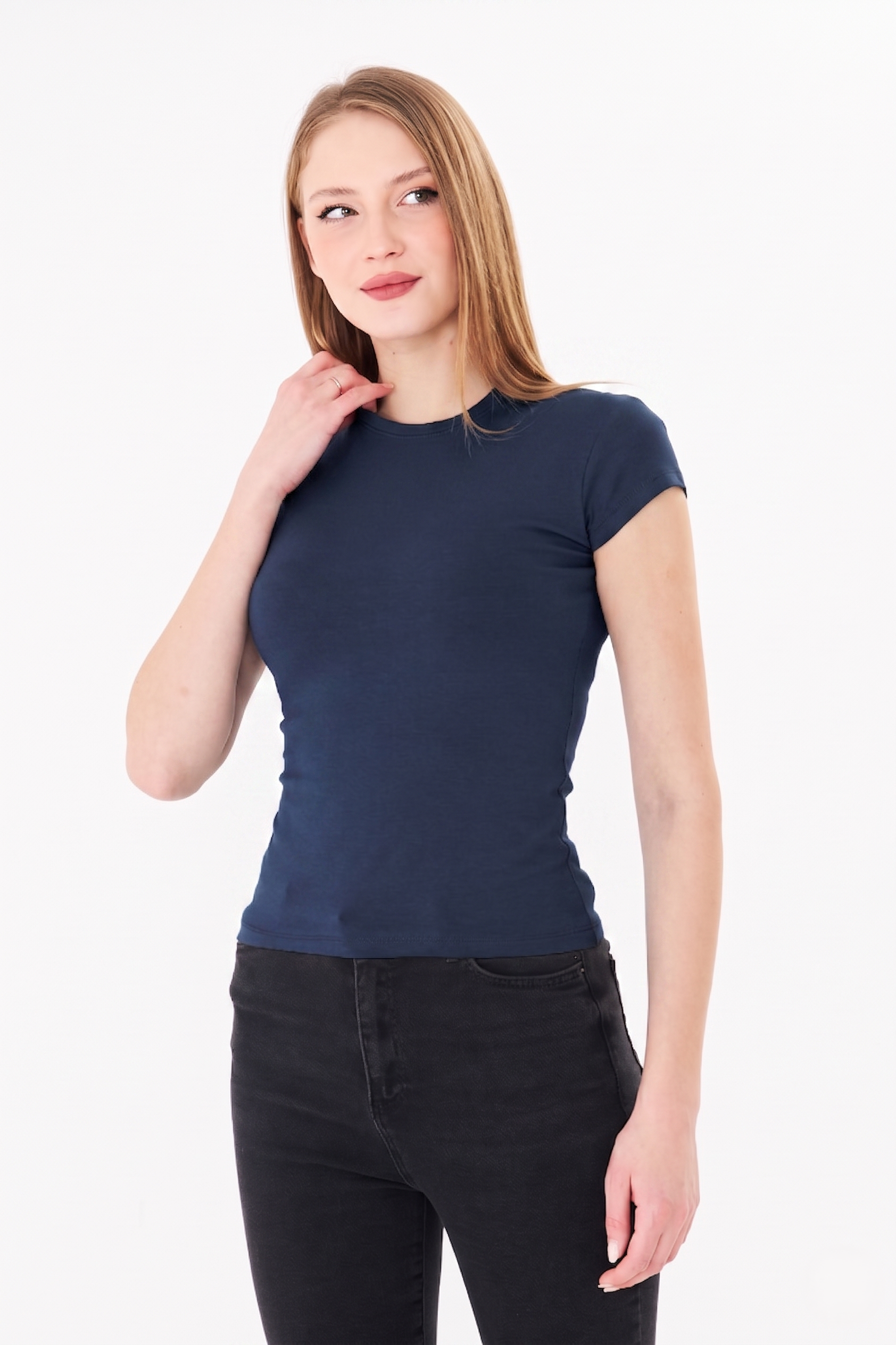 634 - B.Yaka Fitt T-Shirt İndigo