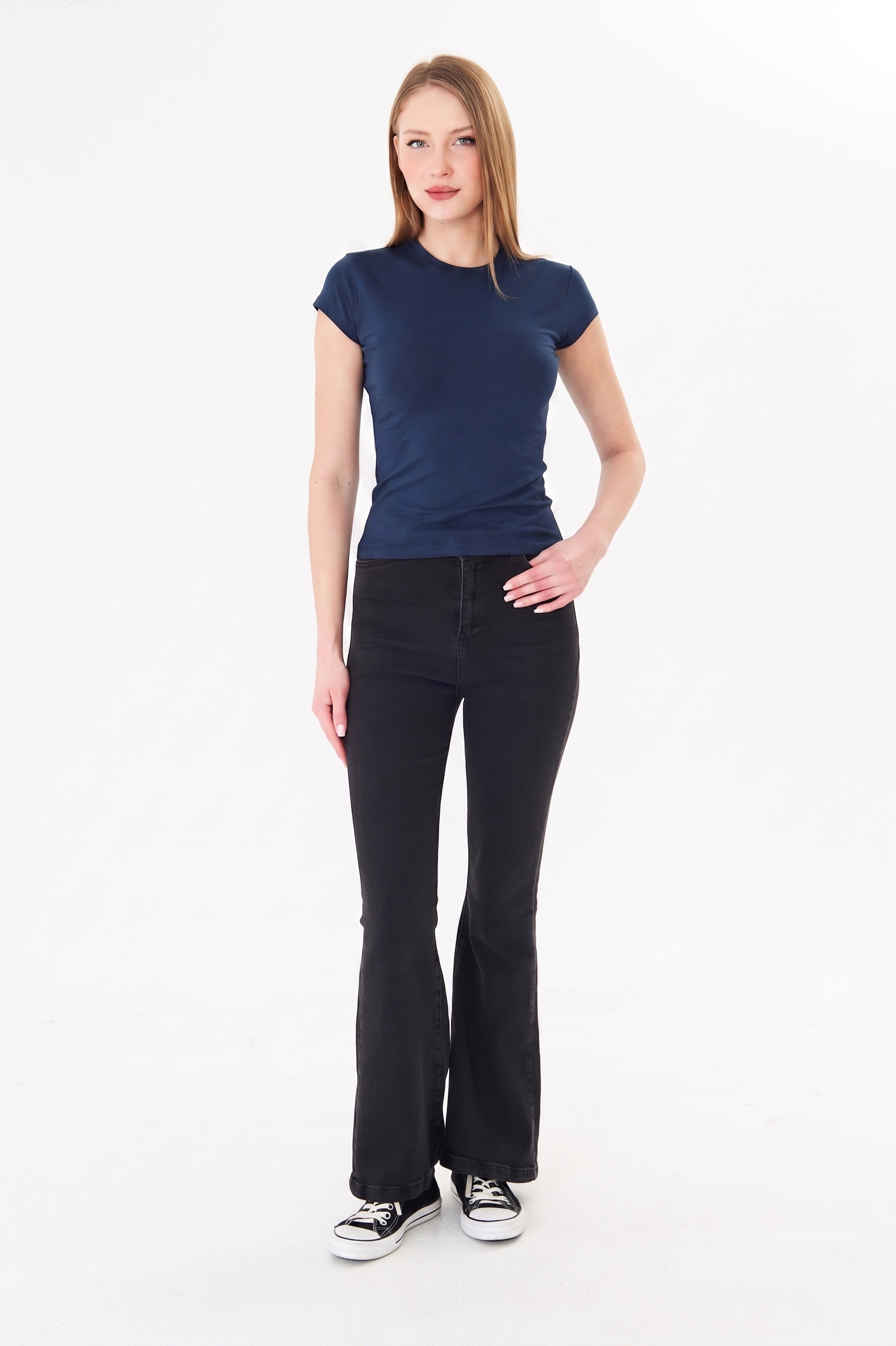 634 - B.Yaka Fitt T-Shirt İndigo