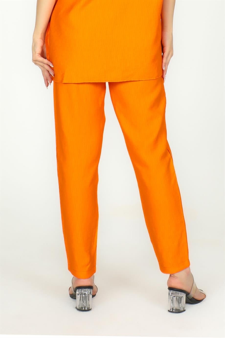 Bel Lastilkli Beach Model Pantolon Oranj