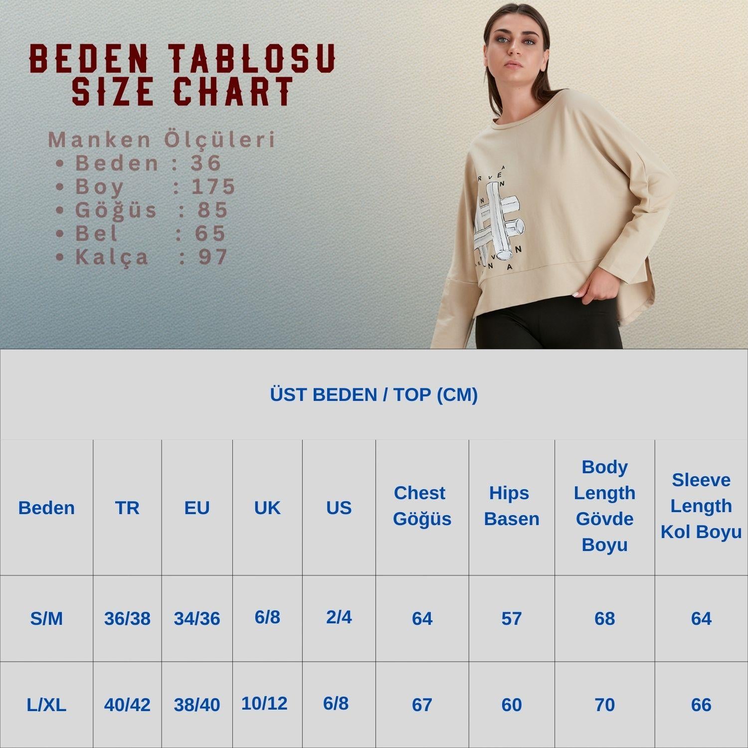 Bisiklet Yaka Baskılı  İki İplik Sweatshirt Siyah
