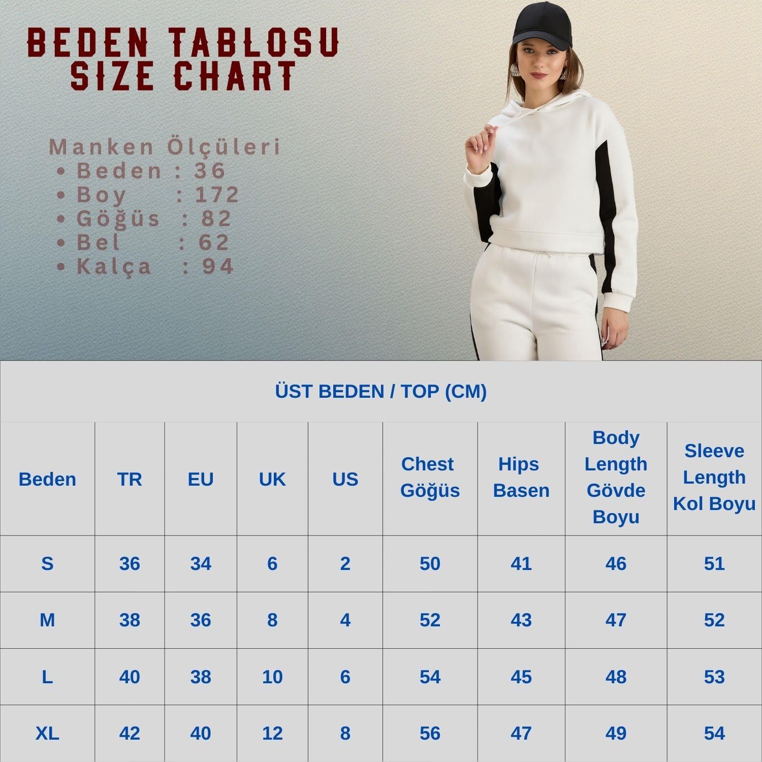 KAPŞONLU CROP SWEAT Beyaz