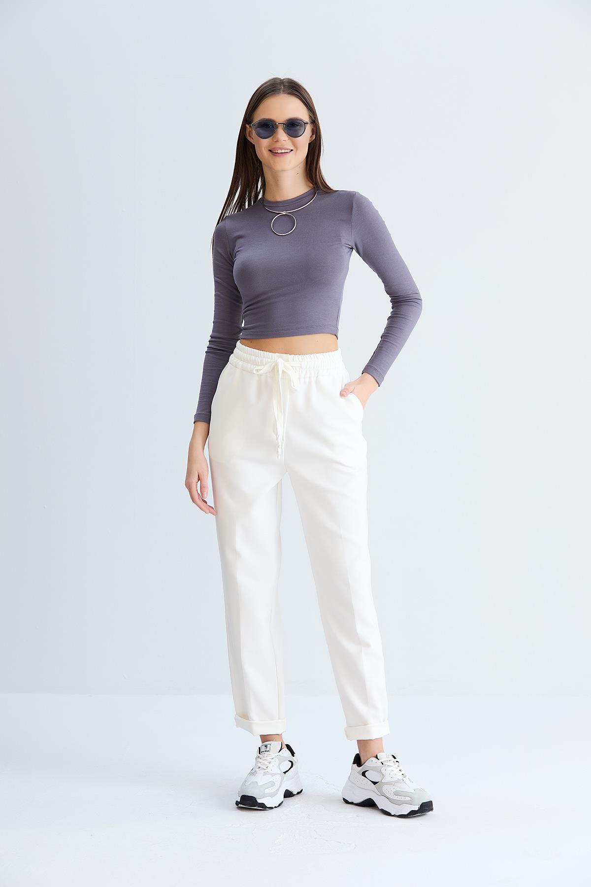 Neva Model Pantolon Beyaz