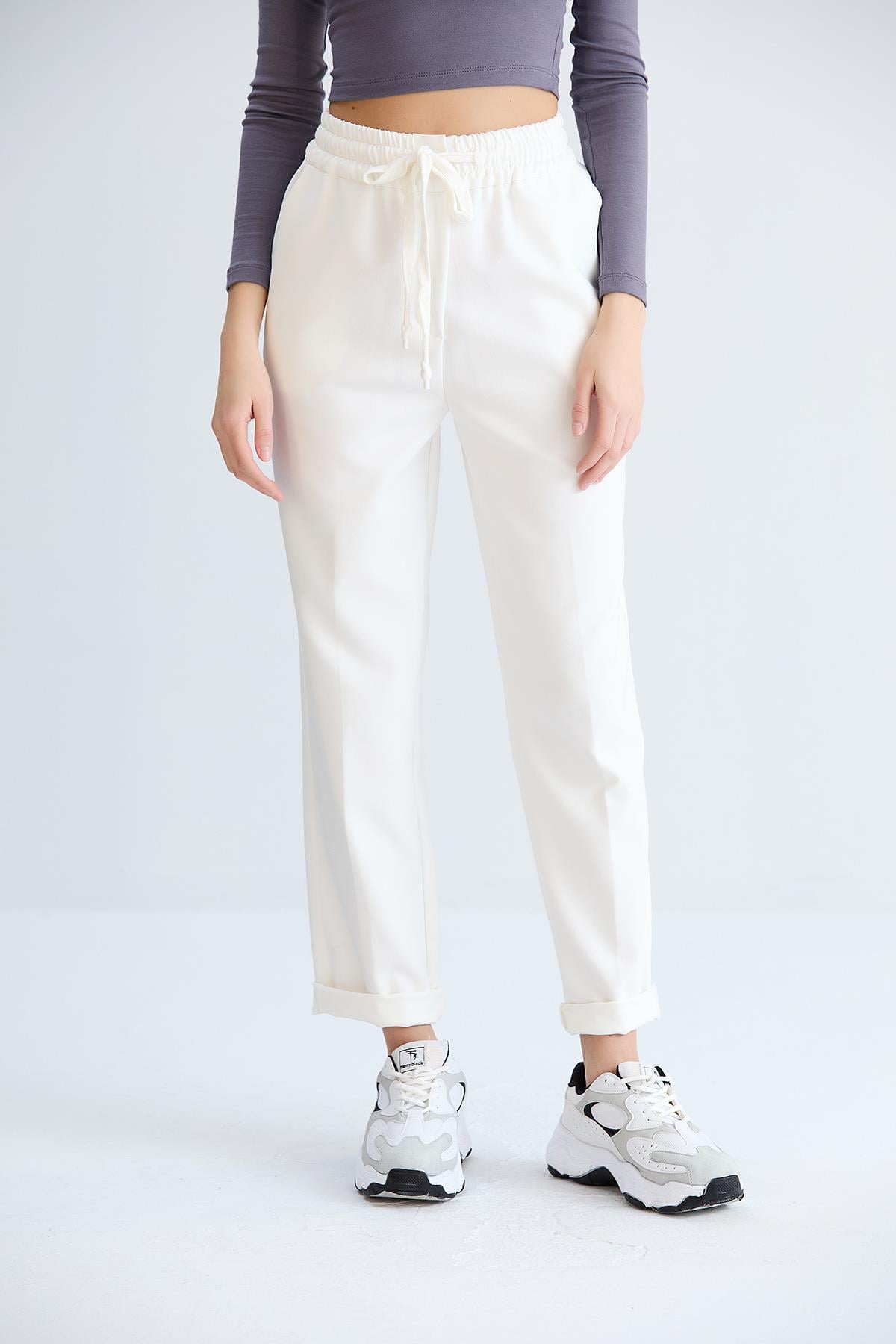 Neva Model Pantolon Beyaz