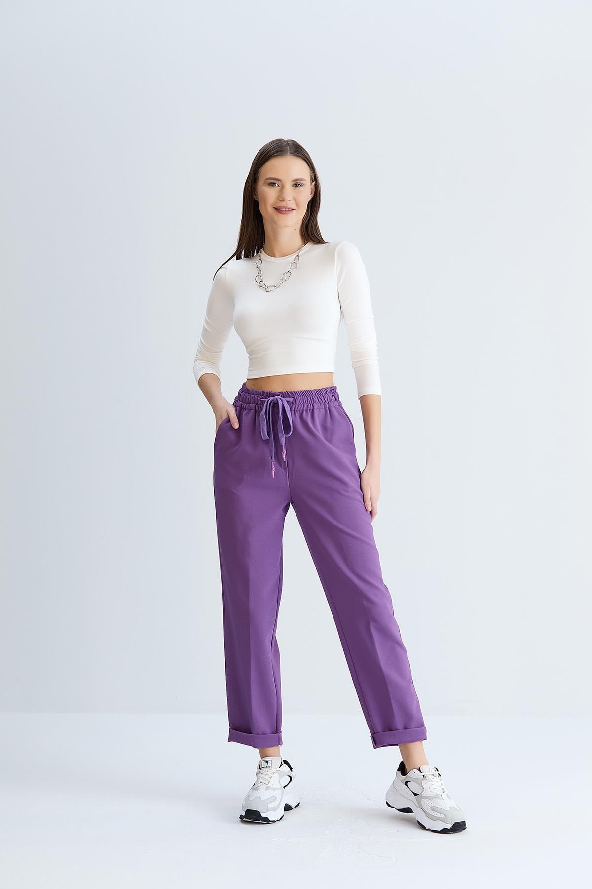 Neva Model Pantolon Mor