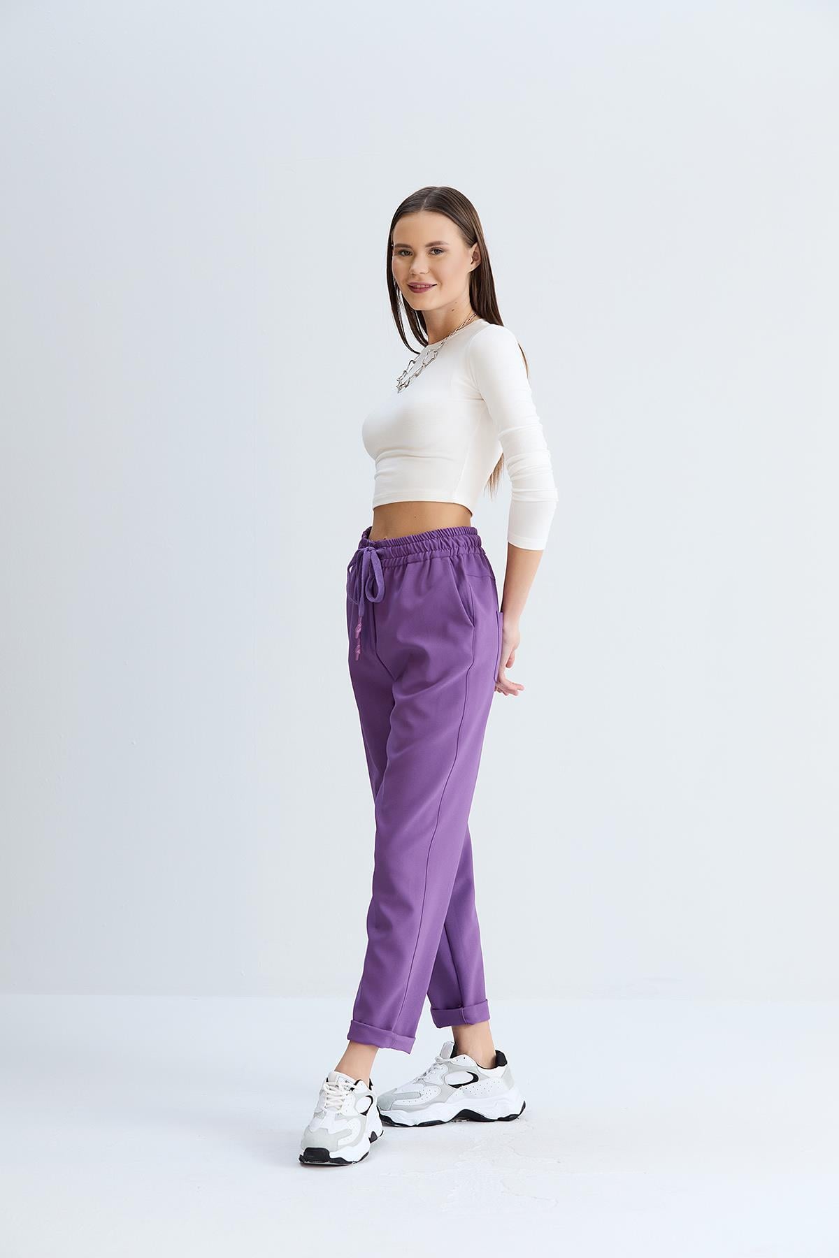 Neva Model Pantolon Mor