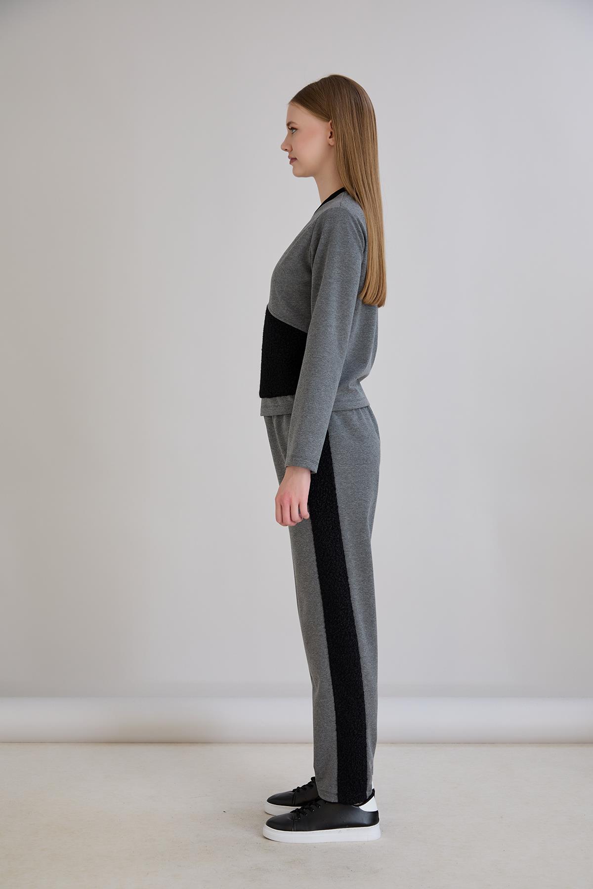 Triko Garnili Sweatshirt Antrasit
