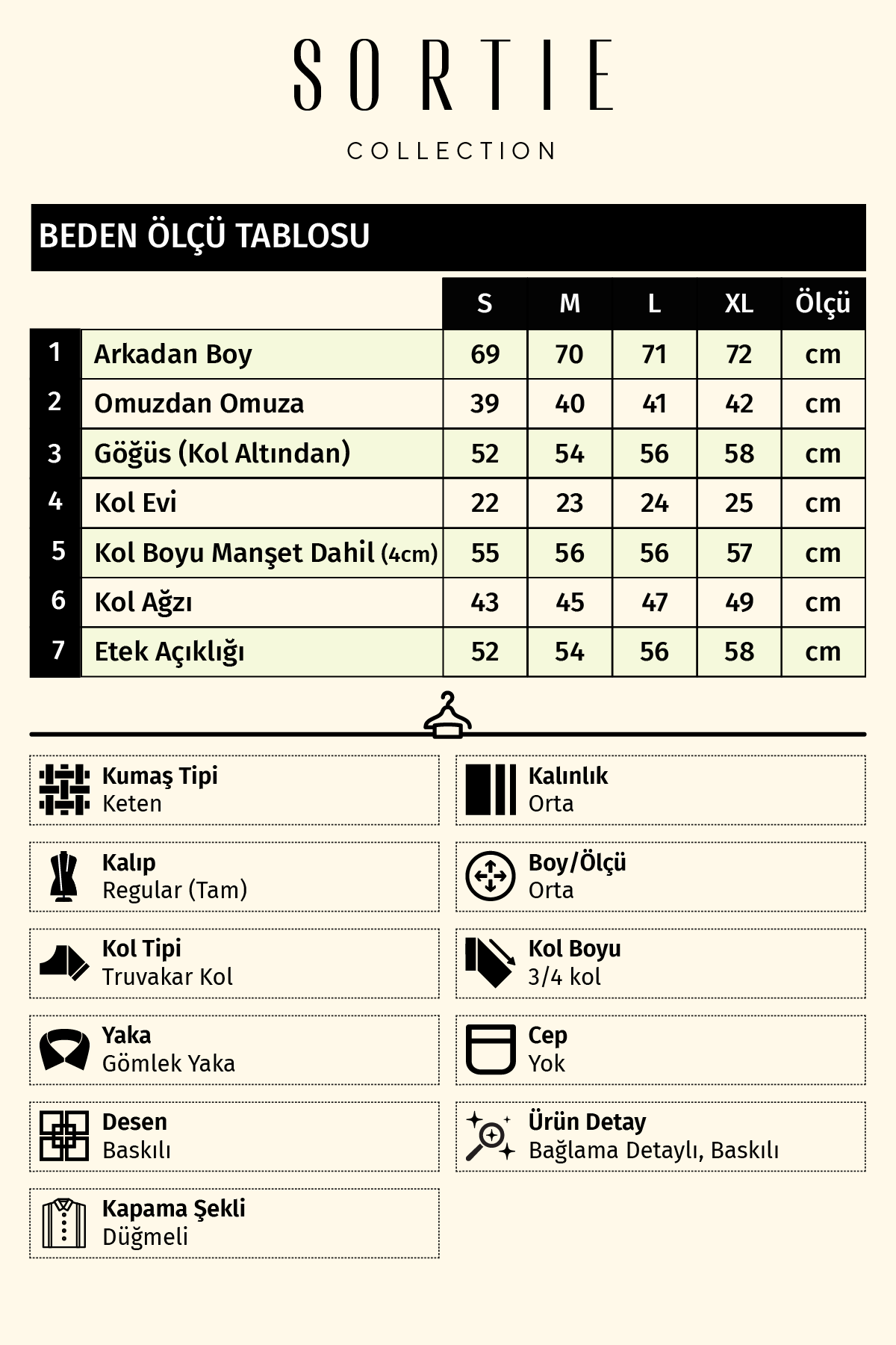 Tünelli Keten Gömlek Kahverengi