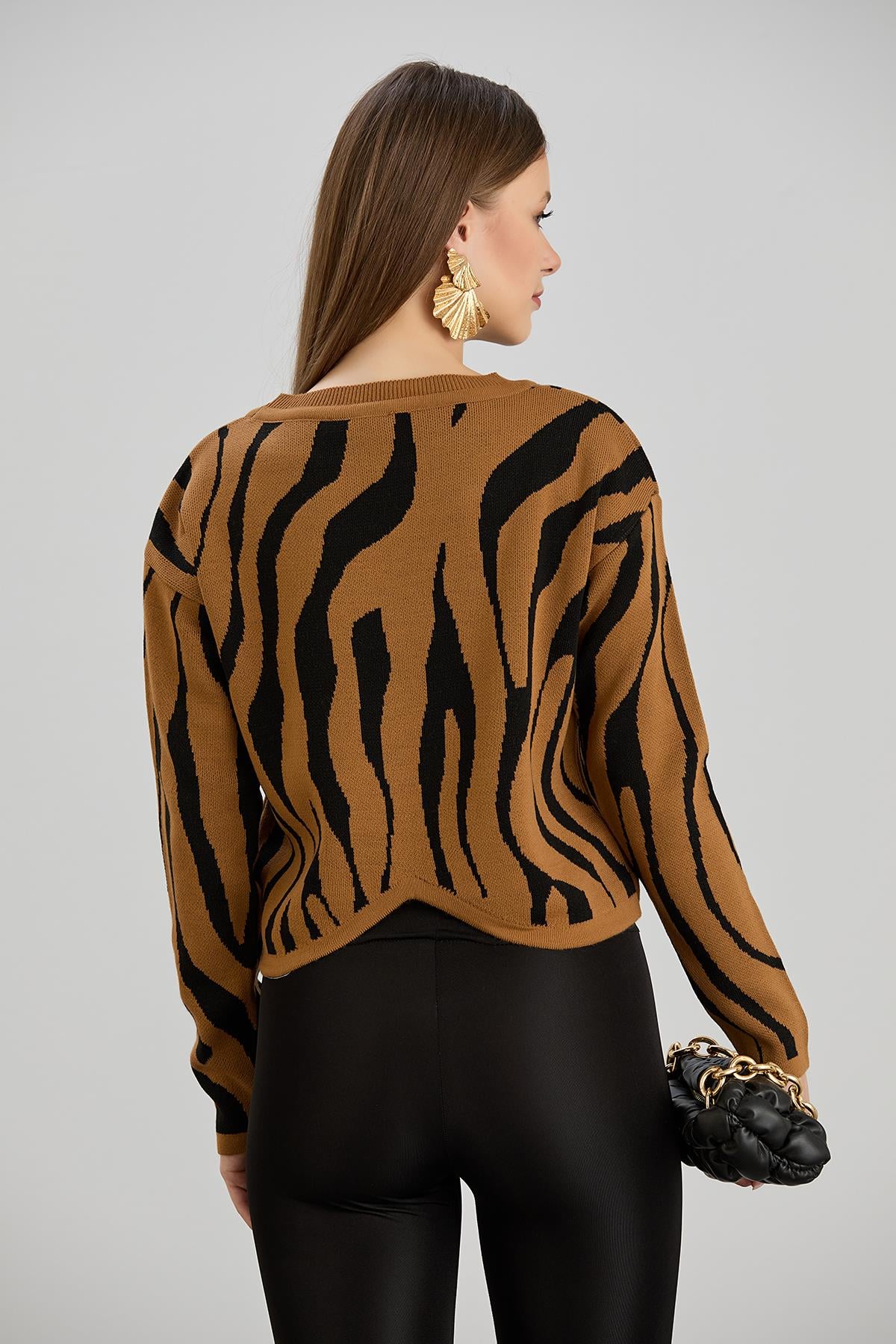 Zebra Desenli Kazak Toprak
