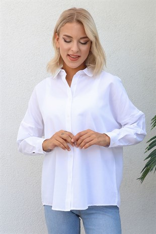 Basic Model Gömlek Beyaz