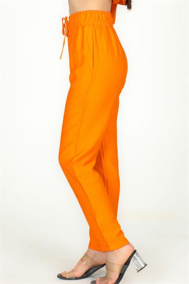 Bel Lastilkli Beach Model Pantolon Oranj