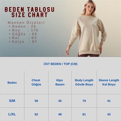 Bisiklet Yaka İki İplik Basic Tunik Siyah