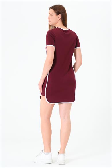 Biyeli Elbise Bordo