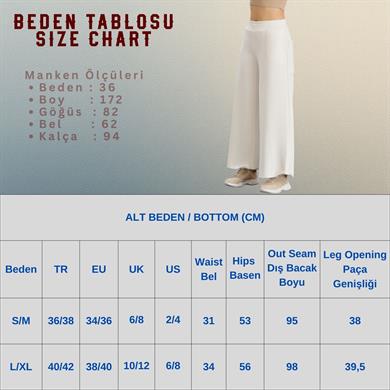 Bol Paça Üç İplik Eşofman Altı Ekru