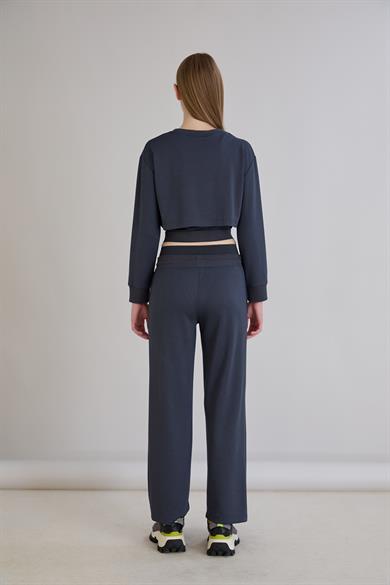 California Baskılı Modal Eşofman Takımı Antrasit