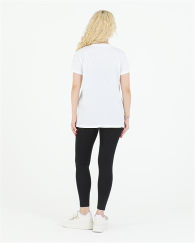 Creativity Baskılı Tshirt Beyaz