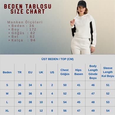 KAPŞONLU CROP SWEAT Siyah