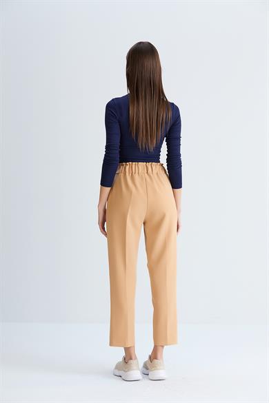Kuş Gözlü Pantolon Camel
