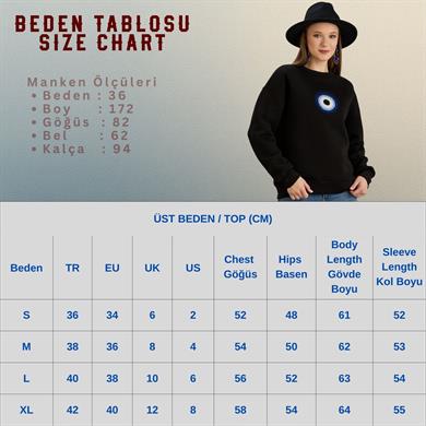 Nazar Boncuklu B. Yaka  S-Shirt Taş