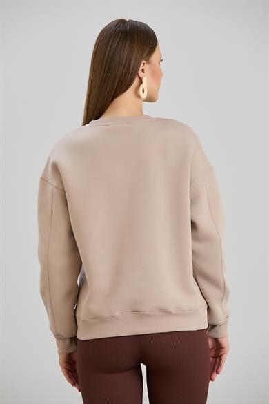 Nazar Boncuklu B. Yaka  S-Shirt Taş
