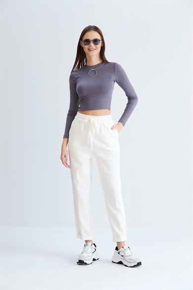 Neva Model Pantolon Beyaz