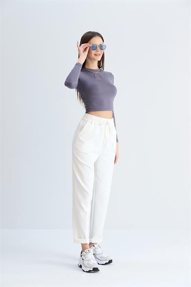 Neva Model Pantolon Beyaz