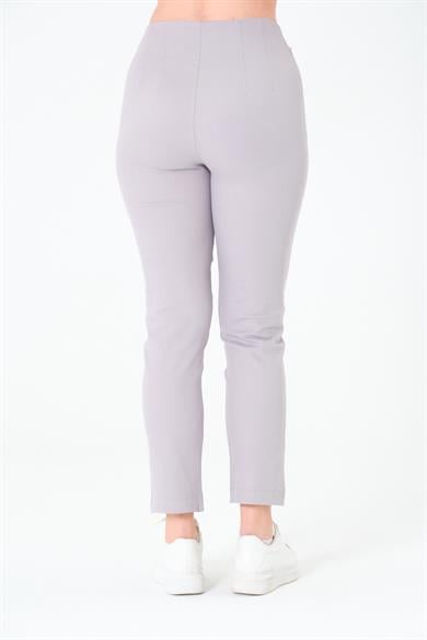 Tek Düğmeli Pabardin Pantalon Gri