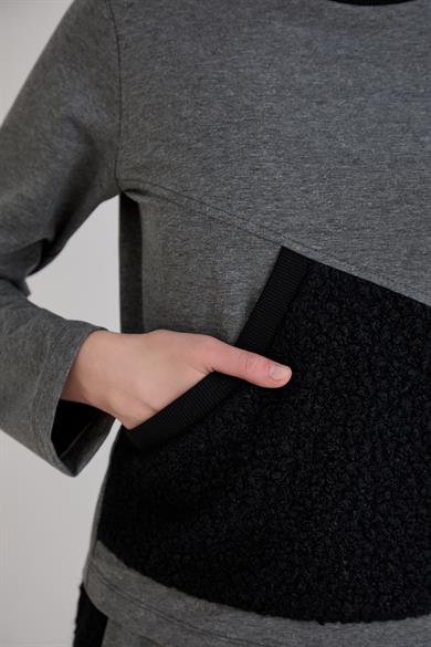 Triko Garnili Sweatshirt Antrasit