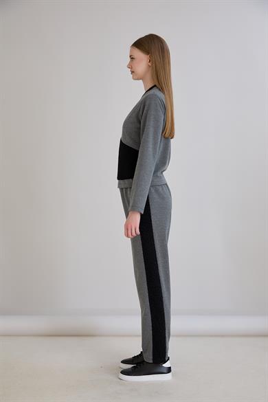 Triko Garnili Sweatshirt Antrasit