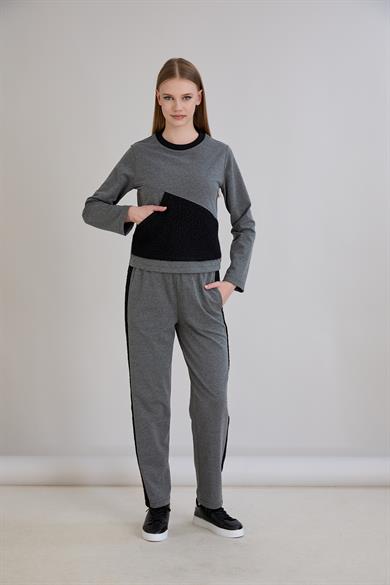 Triko Garnili Sweatshirt Antrasit