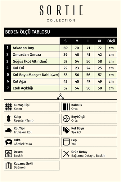 Tünelli Keten Gömlek Kahverengi