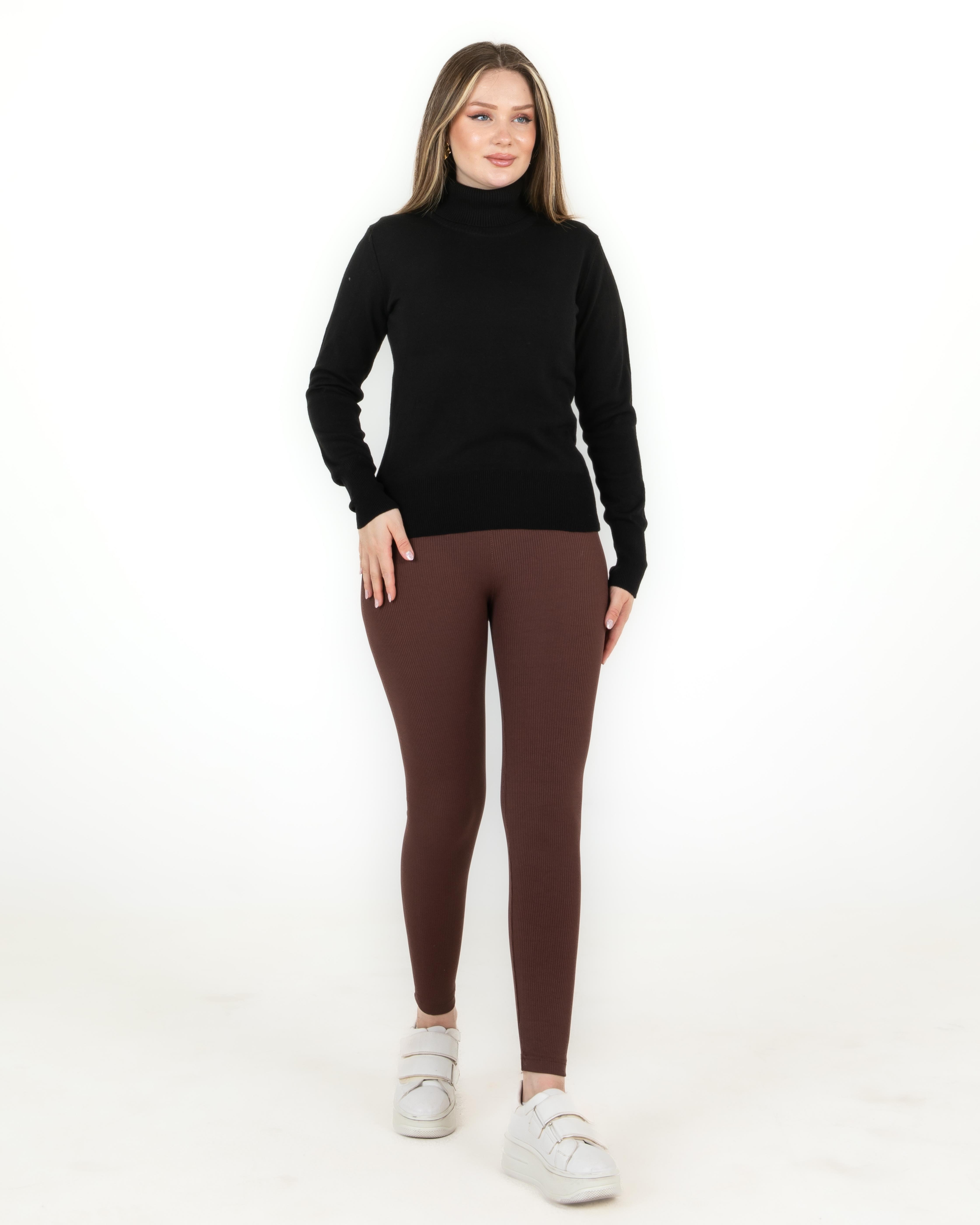 Sortie CollectionBalıkçı Yaka Basic Kazak Siyah