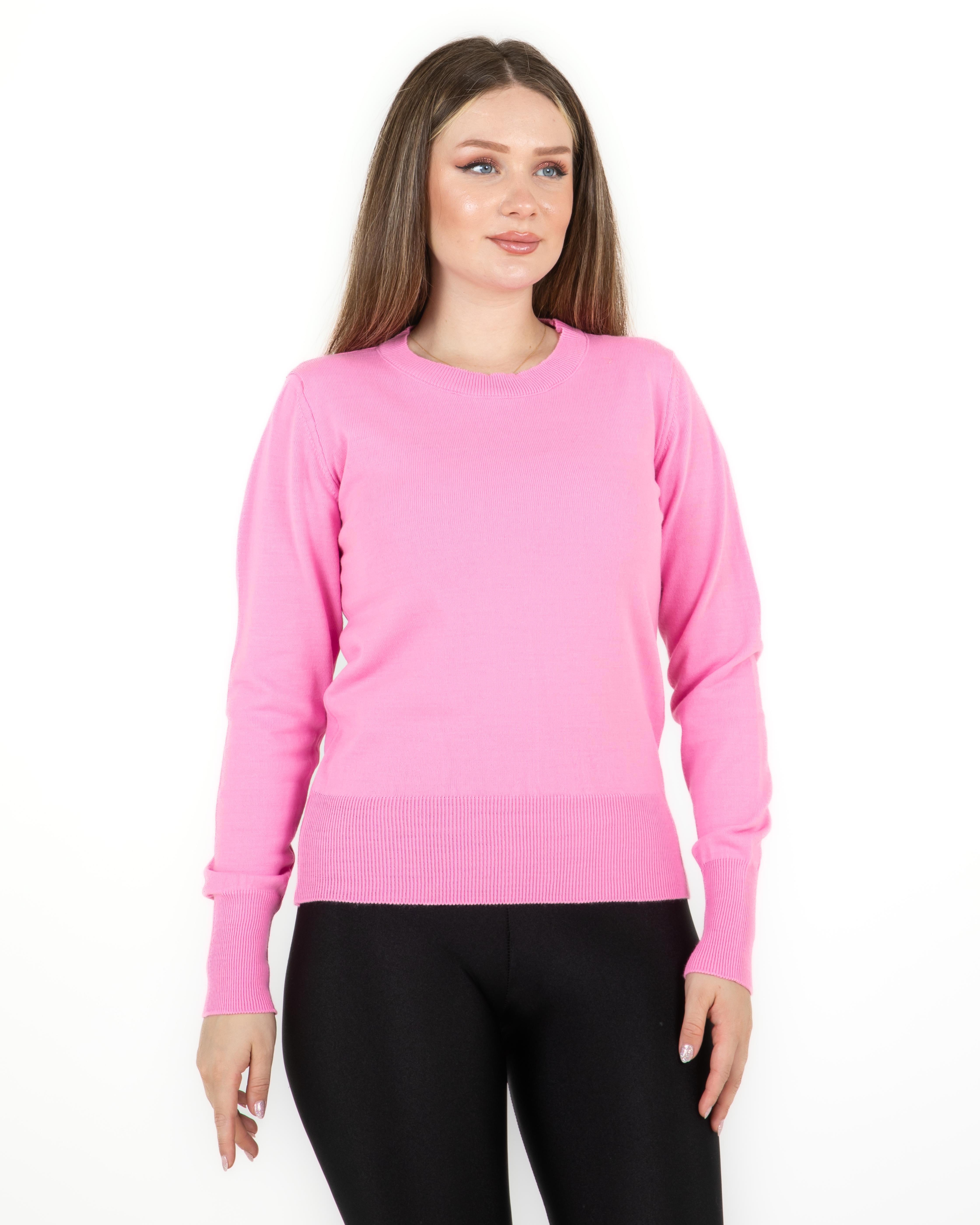  Sortie CollectionBisiklet Yaka Kazak Pembe