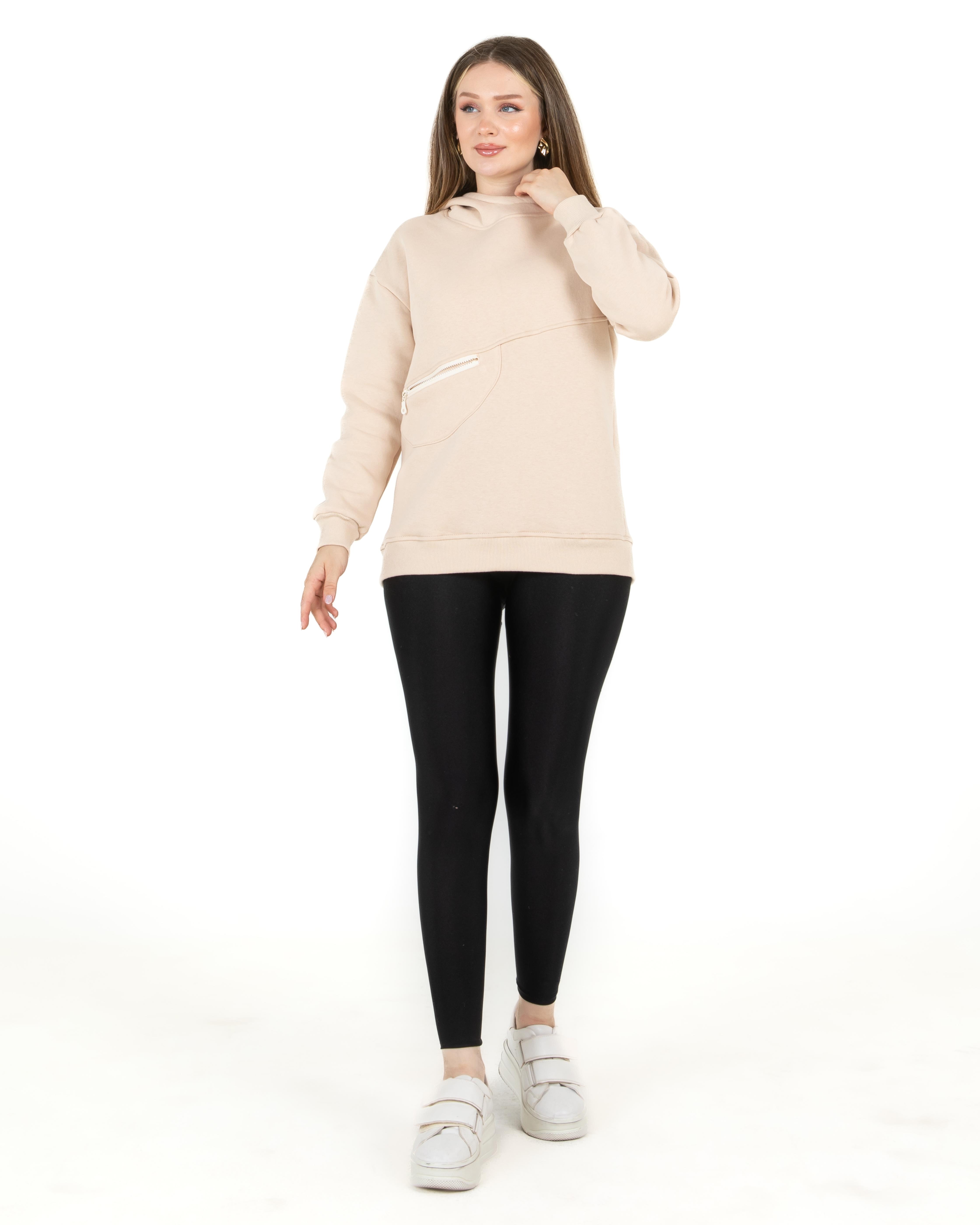 Sortie CollectionCep Fermuarlı Sweat Vizon