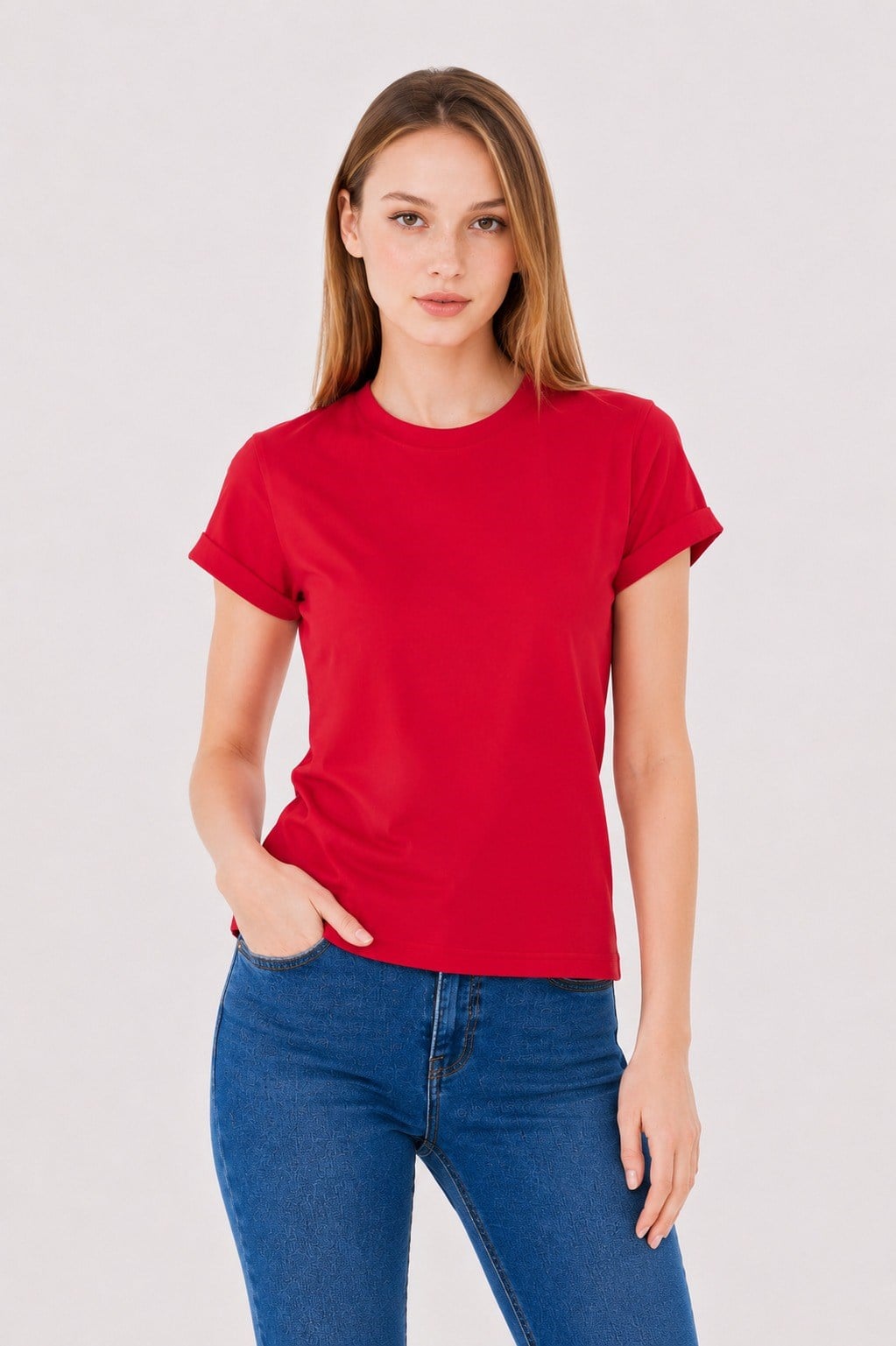  Sortie CollectionDuble Kollu Tshirt Kırmızı